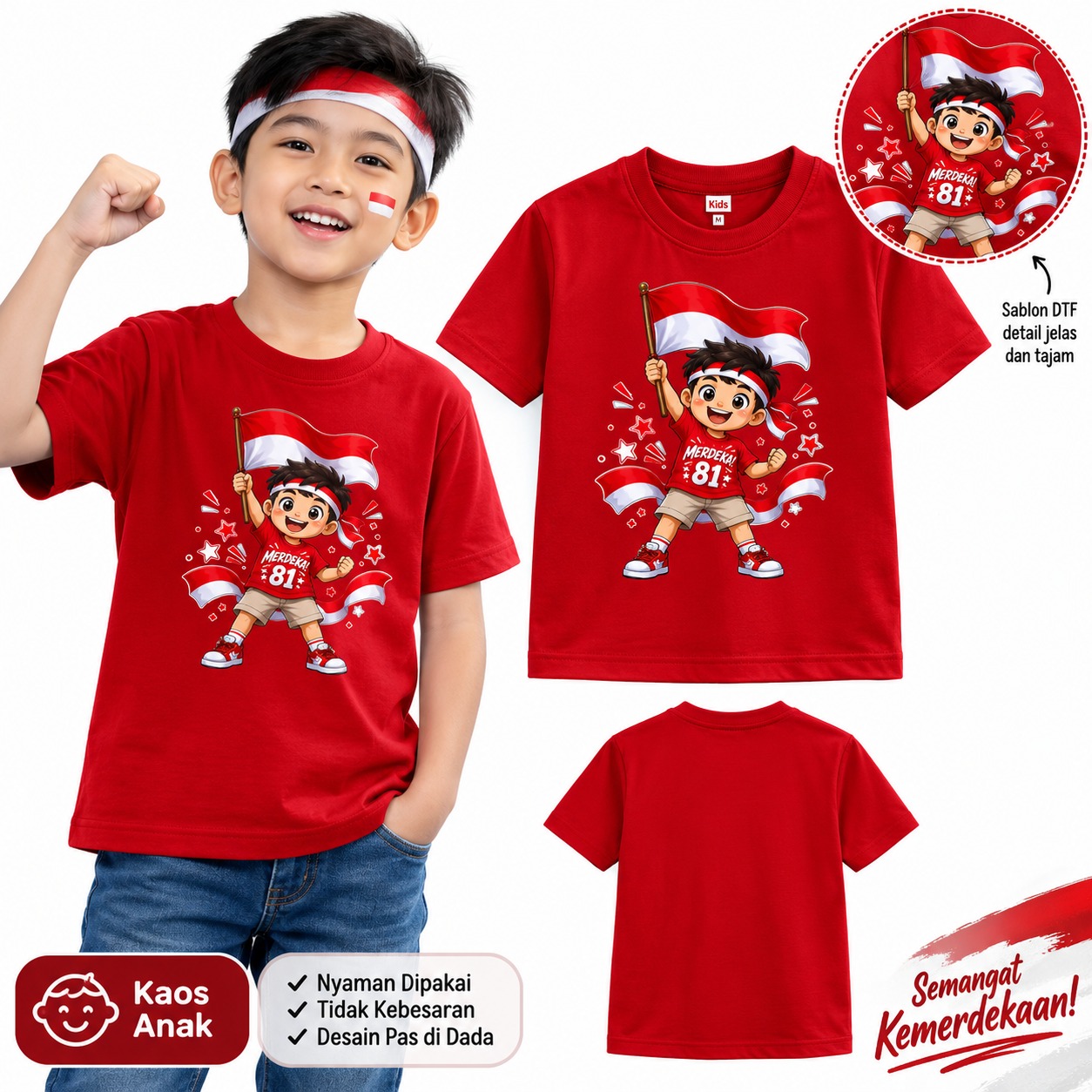 Kaos Premium Sablon Digital DTF